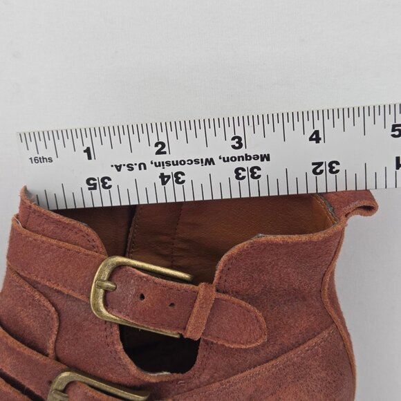 Lucky Brand Loreniah Rust Oxblood Ankle Boots Size 6.5M - Picture 13 of 13